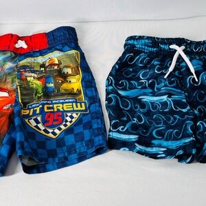 Sporto Blue Wave Pattern Swim Trunks‎